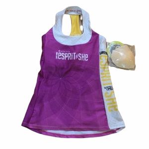 Athleta Esprit DE SHE tank top 2014 race finisher size small